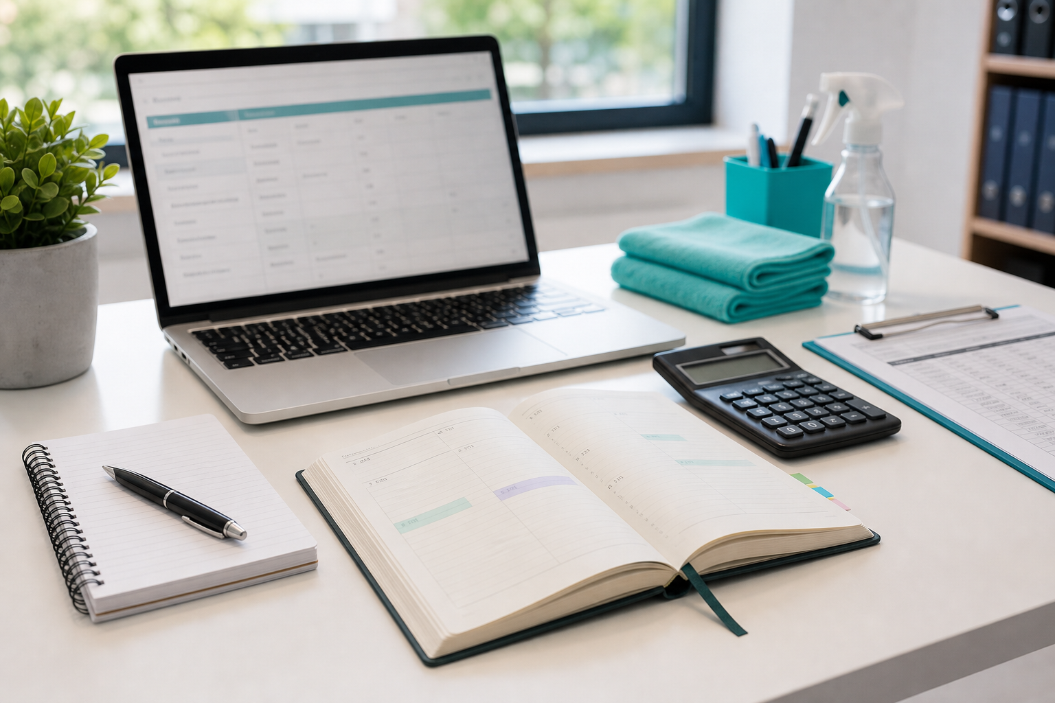 Planning en administratie voor schoonmaakbedrijven